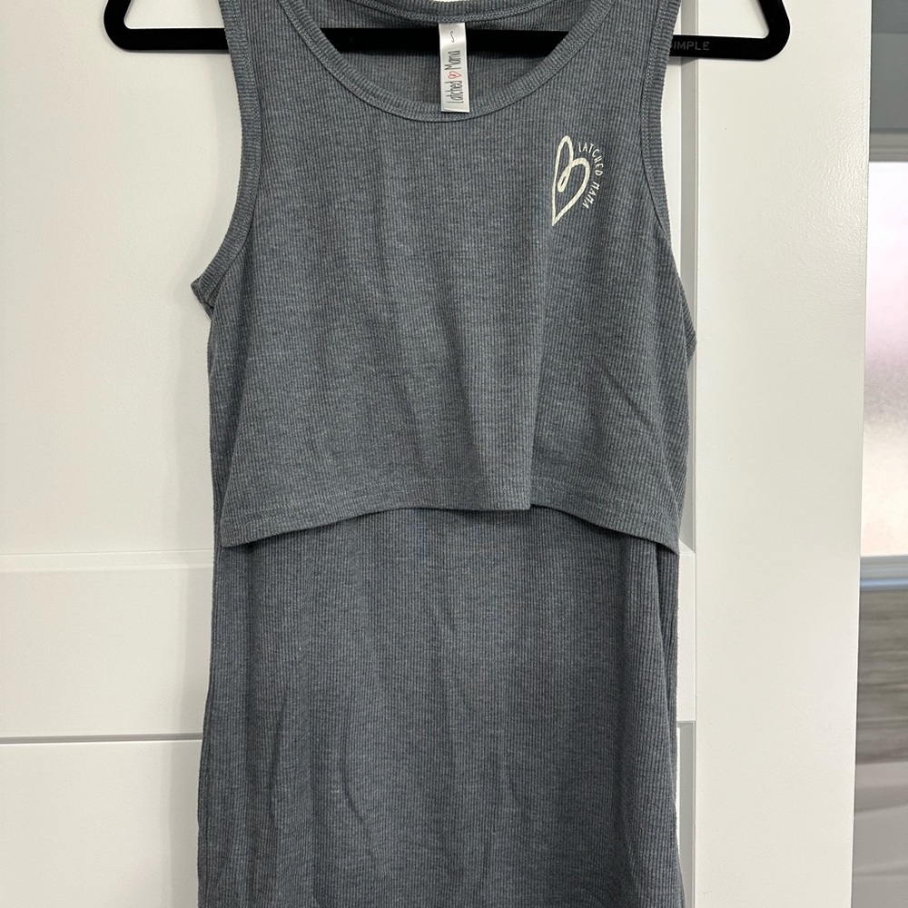 Latched Mama ribbed nursing tank